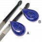 Lapis Lazuli Gemstone Charm; DIY Jewelry Making; Jewelry Findings A - 27mm x 15.75mm