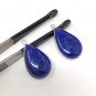 Lapis Lazuli Gemstone Charm; DIY Jewelry Making; Jewelry Findings A - 27mm x 15.75mm