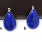 Lapis Lazuli Gemstone Charm; DIY Jewelry Making; Jewelry Findings B - 29mm x 16