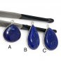 Lapis Lazuli Gemstone Charm; DIY Jewelry Supplies for Jewelry Making B- 28.5 x 14 x 6mm
