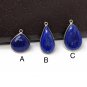 Lapis Lazuli Gemstone Charm; DIY Jewelry Supplies for Jewelry Making B- 28.5 x 14 x 6mm