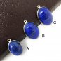 Lapis Lazuli Gemstone Charm; Lapis LaJewelry Findings Bulk Wholesale Charms 1 Pc B- 25mm x 16
