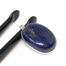 Lapis Lazuli Gemstone Charm; Lapis Lazuli Silver Charm; DIY Jewelry Making; 24x15.75mm Default Title