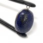 Lapis Lazuli Gemstone Charm; Lapis Lazuli Silver Charm; DIY Jewelry Making; 24x15.75mm Default Title