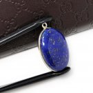 Lapis Lazuli Gemstone Charm; Lapis Lazuli SilveJewelry Findings DIY Jewelry 28x17mm Default Title