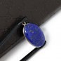 Lapis Lazuli Gemstone Charm; Lapis Lazuli SilveJewelry Findings DIY Jewelry 28x17mm Default Title