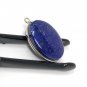 Lapis Lazuli Gemstone Charm; Lapis Lazuli SilveJewelry Findings DIY Jewelry 28x17mm Default Title