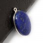 Lapis Lazuli Gemstone Charm; Lapis Lazuli SilveJewelry Findings DIY Jewelry 28x17mm Default Title