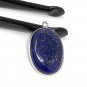 Lapis LazuliSterling Silver Charm for DIY Jewelry Making Jewelry Findings 27x18.5mm Default Title