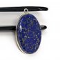 Lapis Lazuli Gemstone Charm; Sterling Silver Charm; DIY Jewelry Making; 29x18x5.5mm Default Title