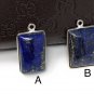 LapiLapis Lazuli Charms Bezel Charms Jewelry Supplies for DIY Jewelry Making B- 22 x 15.5 x 5
