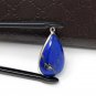 Lapis Lazuli; Gemstone Charm; Lapis Lazuli Jewelry Findings DIY Jewelry 28.5x17.5mm Default Title