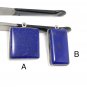 Lapis Lazuli; Gemstone Charm; Lapis LJewelry Findings DIY Jewelry Blue Charm RECTANGLE- 27x14