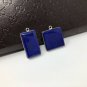 Lapis Lazuli; Gemstone Charm; Lapis LJewelry Findings DIY Jewelry Blue Charm RECTANGLE- 27x14