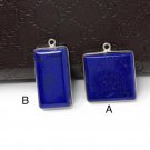 Lapis Lazuli; Gemstone Charm; Lapis LazulJewelry Findings DIY Jewelry Blue Charm SQUARE - 23x21mm
