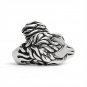 Large Detailed Fox Stainless Steel Ring - SCR4006