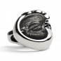 Large Detailed Fox Stainless Steel Ring - SCR4006