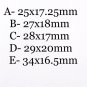 LarNatural Gemstone Wholesale Cabochons Natural Larimar Cabochon for Jewelry Making B - 27 x 18mm