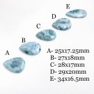 LNatural Gemstone Wholesale Cabochons Natural Larimar Cabochon for Jewelry Making E - 34 x 16