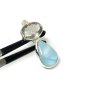 Larimar and Green Amethyst GeSterling Silver Jewelry Bohemian Jewelry Gifts for Her Default Title