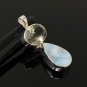 Larimar and Green Amethyst GeSterling Silver Jewelry Bohemian Jewelry Gifts for Her Default Title