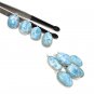 Larimar Charms; Gemstone ChWholesale Charms Jewelry Supplies for DIY Jewelry 4Pcs -5Pcs 5) Pieces