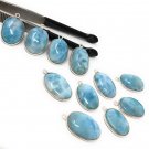 Larimar Charms; Gemstone Wholesale Charms Jewelry Supplies for DIY Jewelry 4Pcs -5Pcs A) 4 Pieces