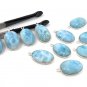 Larimar Charms; Gemstone Wholesale Charms Jewelry Supplies for DIY Jewelry 4Pcs -5Pcs A) 4 Pieces