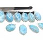 Larimar Charms; Gemstone Wholesale Charms Jewelry Supplies for DIY Jewelry 4Pcs -5Pcs A) 4 Pieces