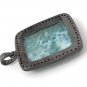 Larimar GemGemstone Pendant Pave Diamond Pendant Larimar Pendant at Wholesale Price Default Title