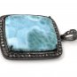 Larimar GemGemstone Pendant Pave Diamond Pendant Larimar Pendant at Wholesale Price Default Title