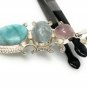 Larimar Gemstone Wire Wrapped Pendant Silver Jewelry Gifts for Her Bohemian Jewelry Default Title