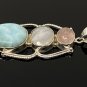 Larimar Gemstone Wire Wrapped Pendant Silver Jewelry Gifts for Her Bohemian Jewelry Default Title