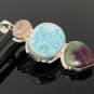 Larimar Gemstone Wire Wrapped Pendant Silver Jewelry Gifts for Her Bohemian Jewelry Default Title