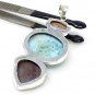 Larimar Gemstone Wire Wrapped Pendant Silver Jewelry Gifts for Her Bohemian Jewelry Default Title
