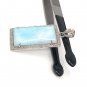 Larimar Gemstone Pendant; NPave Diamond Pendant Sterling Silver Jewelry DIY Pendant Default Title
