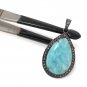 Larimar Gemstone Pendant; Sterling SGemstone Jewelry Bohemian Pendant Gifts for Her Default Title