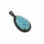 Larimar Gemstone Pendant; Sterling SGemstone Jewelry Bohemian Pendant Gifts for Her Default Title