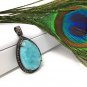 Larimar Gemstone Pendant; Sterling SGemstone Jewelry Bohemian Pendant Gifts for Her Default Title