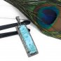 Larimar Pendant; Gemstone Bar PendaPave Diamond Pendant Sterling Silver Pendant DIY Default Title