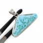 Larimar Pendant; GemSterling Silver Pendant Natural Gemstone Pendant 34mm X 46.45mm Default Title