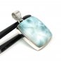 Larimar Pendant; GemsSterling Silver Pendant Natural Gemstone Pendant 40mm X 23.5mm Default Title