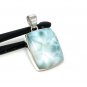Larimar Pendant; GemsSterling Silver Pendant Natural Gemstone Pendant 40mm X 23.5mm Default Title