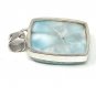 Larimar Pendant; GemsSterling Silver Pendant Natural Gemstone Pendant 40mm X 23.5mm Default Title