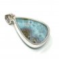 Larimar Pendant; GemSterling Silver Pendant Natural Gemstone Pendant 42.35 x 23.5mm Default Title