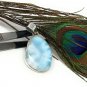 Larimar Pendant; GemSterling Silver Pendant Natural Gemstone Pendant 43.5 x 23.15mm Default Title