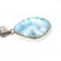 Larimar Pendant; GemSterling Silver Pendant Natural Gemstone Pendant 43.5 x 23.15mm Default Title
