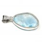 Larimar Pendant; GemSterling Silver Pendant Natural Gemstone Pendant 43.5 x 23.15mm Default Title