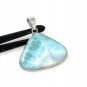 Larimar Pendant; GemSterling Silver Pendant Natural Gemstone Pendant 43.75mm X 42mm Default Title
