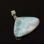 Larimar Pendant; GemSterling Silver Pendant Natural Gemstone Pendant 43.75mm X 42mm Default Title
